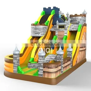 Dry Commercial Inflatable Water Slide Slip n Slide, Giant Inflatable Slide for Kids and Adult thumbnail-1