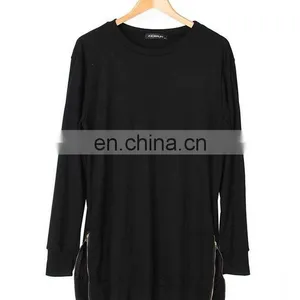 Manufacturer Men's Long Sleeve Zip Sweatshirts Pullover Jumper Tee Tops T-shirt thumbnail-4