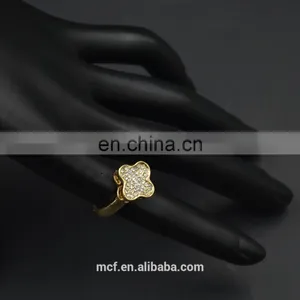 MCR-0063 Wholesale Latest Magic Silver Star Diamond Cluster Ring thumbnail-4
