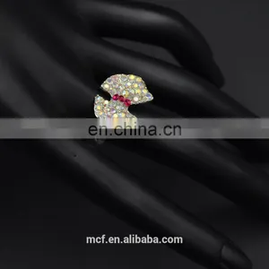 MCR-0038 Fashion Latest Wings Shaped Novel Ring Designs for Girls thumbnail-5