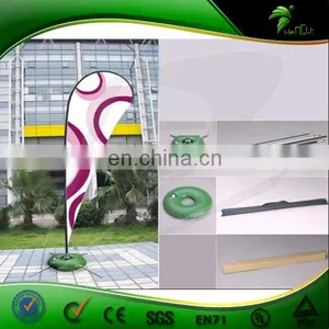 2015 Outdoor Feather Flag for Silk Screen Print/ Advertising Beach Flag thumbnail-2