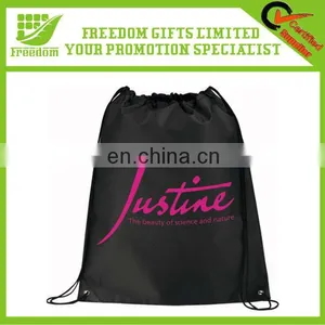 Logo Personalized Promotional Polyester Cinch Backpack thumbnail-1