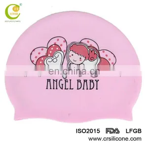 Newest Cute Blue Cartoon Fashion Silicone Material Swim Caps Boys Waterproof Caps thumbnail-6