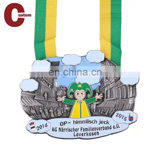 Wedding Souvenir Custom 3D Square Antique Medal thumbnail-1