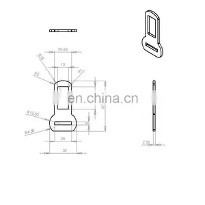 Safety Seat Belt Tongue One Slot Lock for Pet Dog thumbnail-3