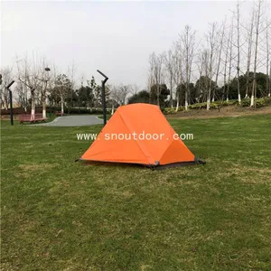 Orange Color Lightweight 1 Man Tent Backpacking Camping 3 Season Tents thumbnail-5