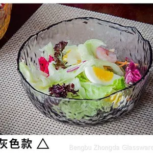 Irregularity Colored Hammer Eye Pattern Glass Bowl/Plate/Dish With 2 Size Optional thumbnail-5