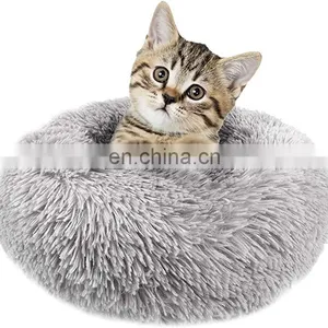 70cm Large Size Self Warming Indoor Round Pillow Cozy Soft Plush Pet Cat Dog Bed Nest thumbnail-3
