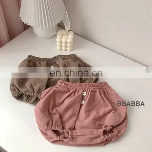 Toddler Muslin Cotton Shorts Baby Linen Shorts Newborn Baby Clothing on Sale thumbnail-1