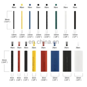 Hampool Multiple Types Colored Durable Thin Wall Motor Insulation Cable Heat Shrink Tube thumbnail-7