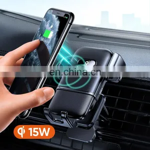 JOYROOM 2020 Latest 15W Wireless Car Mount Fast Charging Phone Holder With qi Certificate Phone Quick Charger thumbnail-5