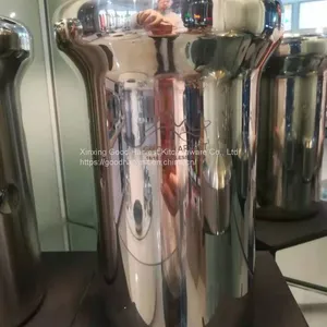 High-class Unique Stainless Steel Bar Beer Bucket Ice Bucket Stainless Steel Double Wall Ice Bucket thumbnail-5