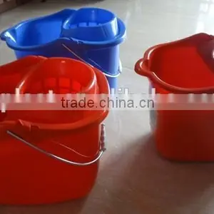 Cheap Price Plastic Cleaning Mop Bucket With Wheels and Wringer thumbnail-3
