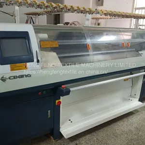 CIXING FLAT KNITTING MACHINE MODEL GE2-60C 2 SYSTEM YEAR 2015 GAUGE 3.5G thumbnail-1