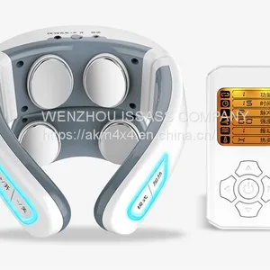 2020 Hot Selling Best Rechargeable Wireless Electric Pain Relief Neck Massager thumbnail-2