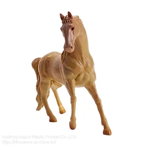 High Quality Vinly-PVC Simulation Animal Figure Toys Eco-friendly Akhal-teke Horses Educational Toys thumbnail-1