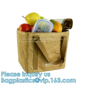 DuPont Paper Tyvek Breathable Strong And Durable Dupont Paper Tyvek Lunch Cooler Bag,tote Bag,gift Bag,microfiber Pouche thumbnail-5