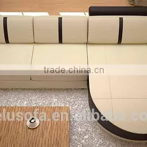 Contemporary Furniture Top Grain Leather Living Room Sofa thumbnail-1