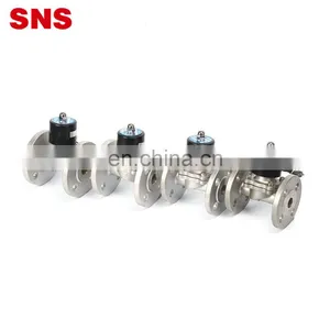 SNS 2WBF Series Liner Safety Floating Relief Pneumatic Control Valve Solenoid Valve With Stainless Steel Flange thumbnail-2