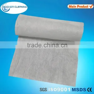 Cross Lapping 80% Viscose 20% Polyester Spunlace Nonwoven Fabric for Wet Wipes thumbnail-5