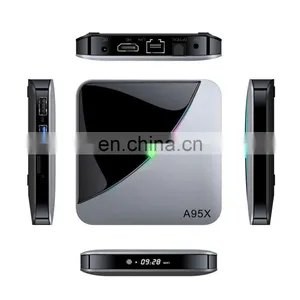 A95X F3 Amlogic S905X3 Android9.0 Dual WIFI 2gb/4gb Ram 16gb/32gb/64gb ROM Private Unique RGB Light Android 9.0 TV Box thumbnail-1