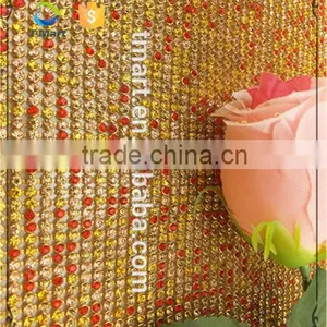 Orange Diamond Mesh Roll for Christmas Decoration thumbnail-2