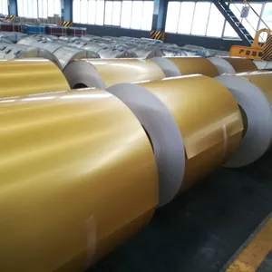Bright Surface Gold Color Coated Aluminum Zinc Steel Coil | Anti-slip and Wear-resistant thumbnail-3