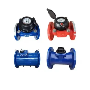 Horizontal Installation Cast Iron Flanged End Bulk Flow Meter Woltman Water Meter Manufacturer thumbnail-1