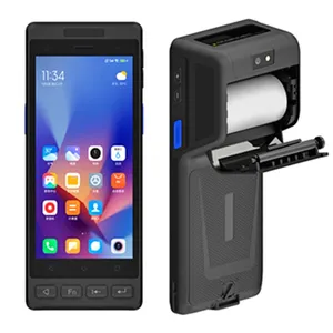 HiDON Cheapest Factory PDAs Android 14 Handheld Terminal Barcode Scanner PDA With POS Thermal Printer UHF RFID With NFC for Warehouse thumbnail-1