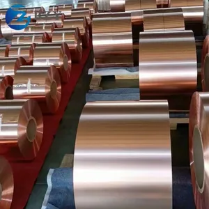 C1100 Oxygen-free Electrolytic Copper Metallic Strip 99.99% Purity Earthing Copper Foil Tape thumbnail-5