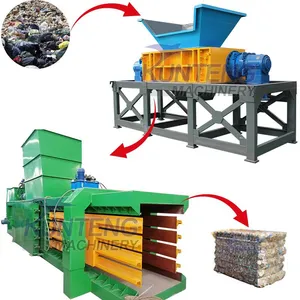 Intelligent Scrap Metal Cable Double Axis Shredding Hydraulic Baling Equipment EPC thumbnail-1