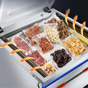 Commercial Automatic Vacuum Sealing Machine for Wet and Dry Foods Chicken Duck Vegetables Meat Pork Packaging Machine thumbnail-3