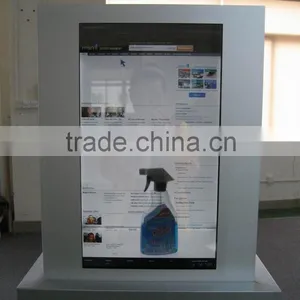 32" Transparent Lcd Screen Vertical Lcd Advertising Monitor Usb Flash Drive Audio Player Video Loop Lcd Transparent Display Box thumbnail-2