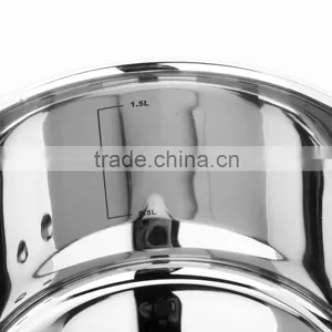 Capsuled Bottom Cookware Aluminium Cooking Pots Stainless Steel Stock Pots for Cooking thumbnail-4