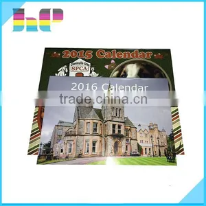 High Quality Good-looking Custom Design Offset Printed 2016 Full Color Wall Calendar thumbnail-3