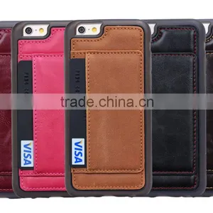 New Design PC TPU PU Moblile Phone Case, Mobile Phone Back Cover, With Card Slot Phone Case thumbnail-3