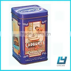 Square Chocolate Tin Box thumbnail-1