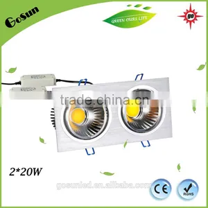 2*20W Ra>80 Ceiling Light China Hot Sale COB LED Downlight With CE ROHS thumbnail-5