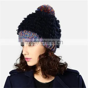 History Lowest Price Kenmont Brand Top Design Knitted Hat With Pom Pom thumbnail-3