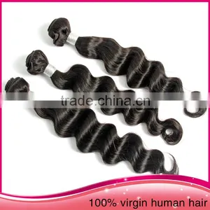 New Arrival Brazilian Loose Wave Human Hair Extensions Premium Jazzy Hair Extensions Cheap Virgin Brazilian Body Wave Hair Quality Choice thumbnail-2