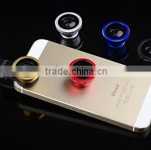 3 In1 Fish Eye+Wide Angle+Macro Camera Lens For Mobile Phone thumbnail-2