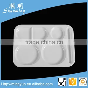 White Melamine Food Tray thumbnail-1