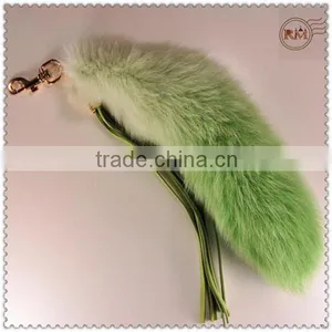 Orange Color Fox Tail For Bag Accessories thumbnail-5