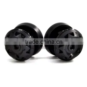 BJ-Screws-3004 Black Color M6 CNC Aluminum Motorcycle Frame Sliders thumbnail-2