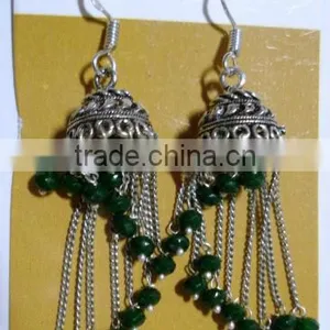 Green Aventurine Gemstone Earrings thumbnail-1