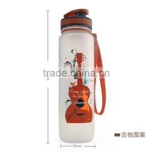 Flower Series 1000ml Capacity Sport Water Bottle thumbnail-3