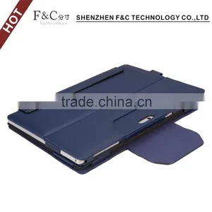 Hot Selling Easy-to-use Smart Stand Keyboard Leather Folio Case for Microsoft Surface Pro 4 With Pen Holder thumbnail-2