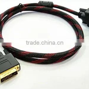High Quality and Fast Shipping DVI-D Digital to DVI-D Digital 24+1 Dual Link M/M Cable thumbnail-2