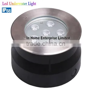 IP68 6W Swimming Pool Light Stainless Steel DMX Underwater Led Light thumbnail-3