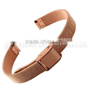 Milanese Classic Buckle Stainless Steel Watchband 8mm 10mm thumbnail-5